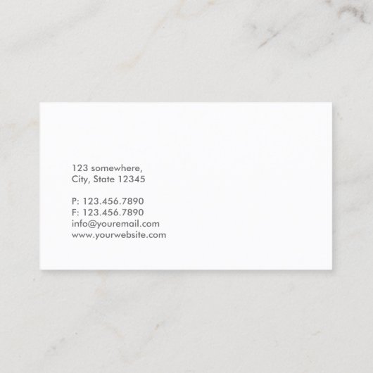 Visitekaartje abstracte kleurrijke software-instru (Achterkant)