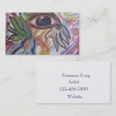 visitekaartje, Abstracte kunst Visitekaartje (Voorkant / Achterkant)