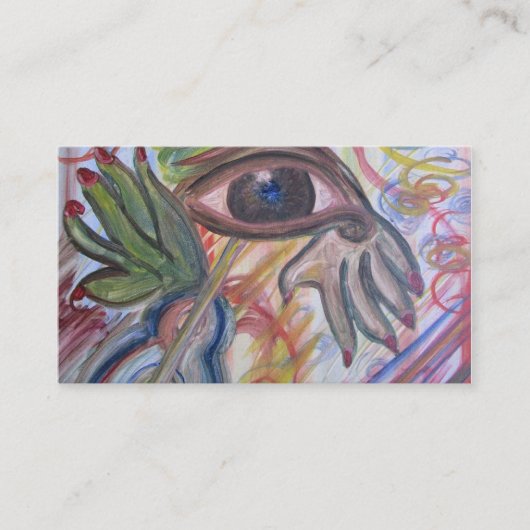 visitekaartje, Abstracte kunst Visitekaartje (Voorkant)