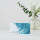Visitekaartje abstracte Ocean Wave (Staand voorkant)