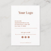 Visitekaartje abstracte pasteien (Achterkant)