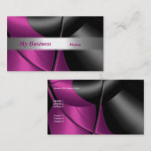 Visitekaartje Abstracte Roze Curve (Voorkant / Achterkant)
