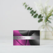 Visitekaartje Abstracte Roze Curve (Staand voorkant)