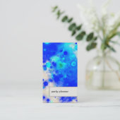 Visitekaartje Abstracte Stippen voor partijplanner (Staand voorkant)