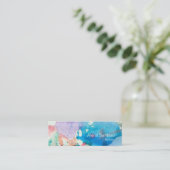 Visitekaartje abstracte Waterverf (Staand voorkant)