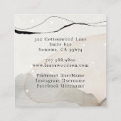 Visitekaartje abstracte Waterverf (Achterkant)