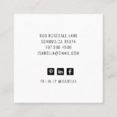 Visitekaartje abstracte Waterverf (Achterkant)