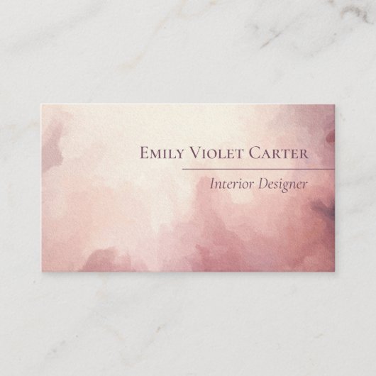 Visitekaartje abstracte Waterverf (Voorkant)