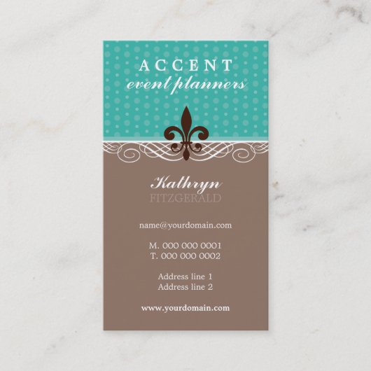 VISITEKAARTJE: accent 2 Visitekaartje (Voorkant)