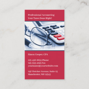 Visitekaartje accountant
