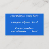 Visitekaartje Accountant (Achterkant)