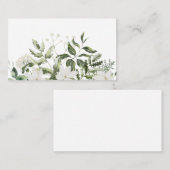 Visitekaartje - afdruk van de waterverf van Floral (Voorkant / Achterkant)