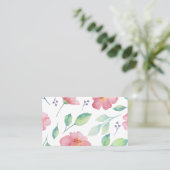 Visitekaartje - afdruk van de waterverf van Floral (Staand voorkant)