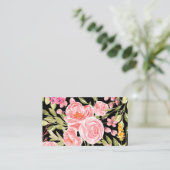 Visitekaartje - afdruk van de waterverf van Floral (Staand voorkant)