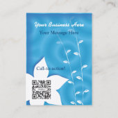 visitekaartje Agenda blauwe ruimte (Achterkant)