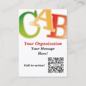 visitekaartje Agenda overdag (Achterkant)