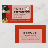 VISITEKAARTJE ALGEMENE CONTRACTOR (Voorkant / Achterkant)