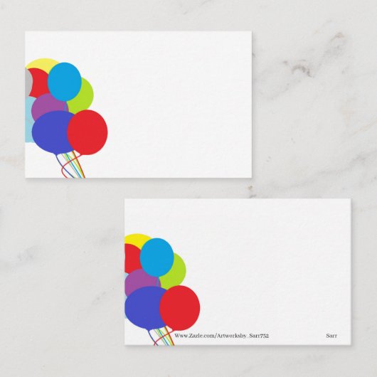 VISITEKAARTJE : ALLOON (Voorkant / Achterkant)