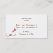 Visitekaartje amandelbloemen (Achterkant)