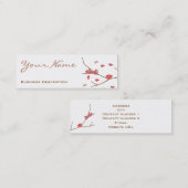 Visitekaartje amandelbloemen (Voorkant / Achterkant)