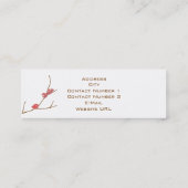 Visitekaartje amandelbloemen (Achterkant)