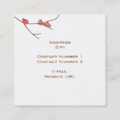 Visitekaartje amandelbloemen (Achterkant)