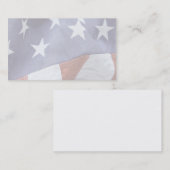 Visitekaartje Amerikaanse vlagsterren (Voorkant / Achterkant)
