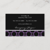 Visitekaartje Amethyst Circles (Achterkant)