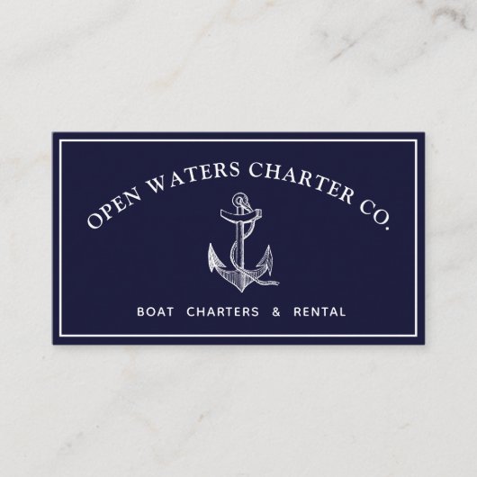 Visitekaartje  Anchor Charter Boat (Voorkant)
