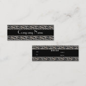 Visitekaartje Animal Print Zwart Skinny (Voorkant / Achterkant)