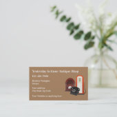 Visitekaartje Antiek en verzamelobjecten (Staand voorkant)