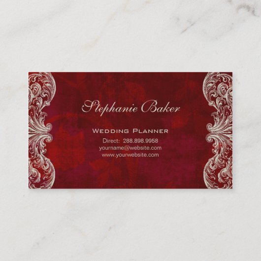 Visitekaartje Antiek Rozen Weddenschap Planner Roo (Achterkant)