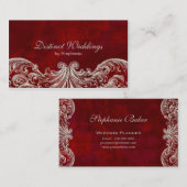 Visitekaartje Antiek Rozen Weddenschap Planner Roo (Voorkant / Achterkant)