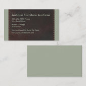 Visitekaartje Antiek veilingen (Voorkant / Achterkant)