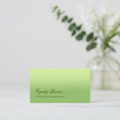 Visitekaartje 'Any Color' met groen kleurverloop (Staand voorkant)