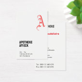 Visitekaartje Apotheek (Bureau)