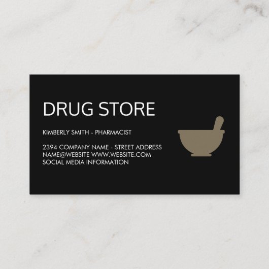 Visitekaartje Apotheker (Voorkant)