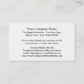 Visitekaartje appelen (Achterkant)