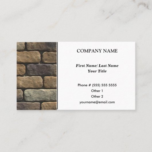 Visitekaartje architect (Voorkant)