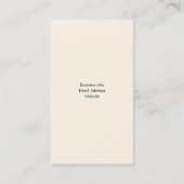 Visitekaartje architect (Achterkant)