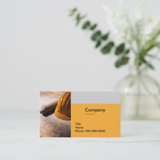 Visitekaartje architect (Staand voorkant)