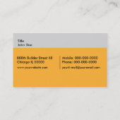 Visitekaartje architect (Achterkant)