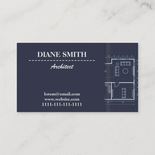 VISITEKAARTJE ARCHITECT (Achterkant)