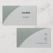 Visitekaartje architect (Voorkant / Achterkant)