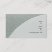 Visitekaartje architect (Achterkant)