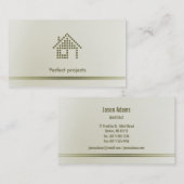 Visitekaartje architect (Voorkant / Achterkant)