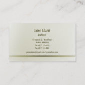 Visitekaartje architect (Achterkant)