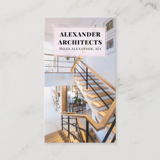 Visitekaartje architect (Voorkant)