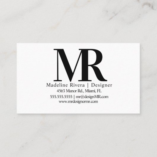 Visitekaartje Architecture Floor Plan Designer (Achterkant)