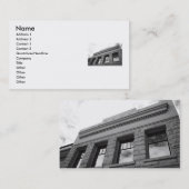 Visitekaartje Architectuurgegevens (Voorkant / Achterkant)